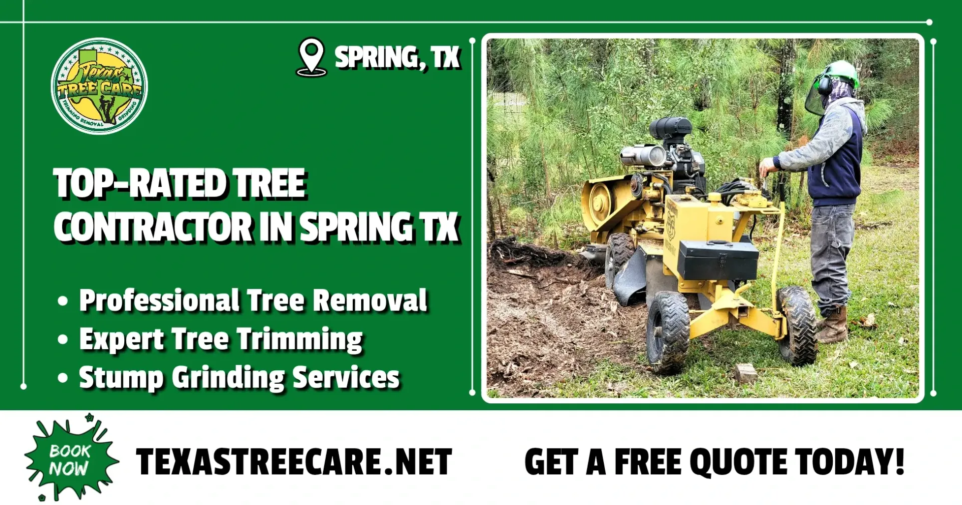 Tree Contractor Spring TX - Get A Free Quote | Texas Tree Care
