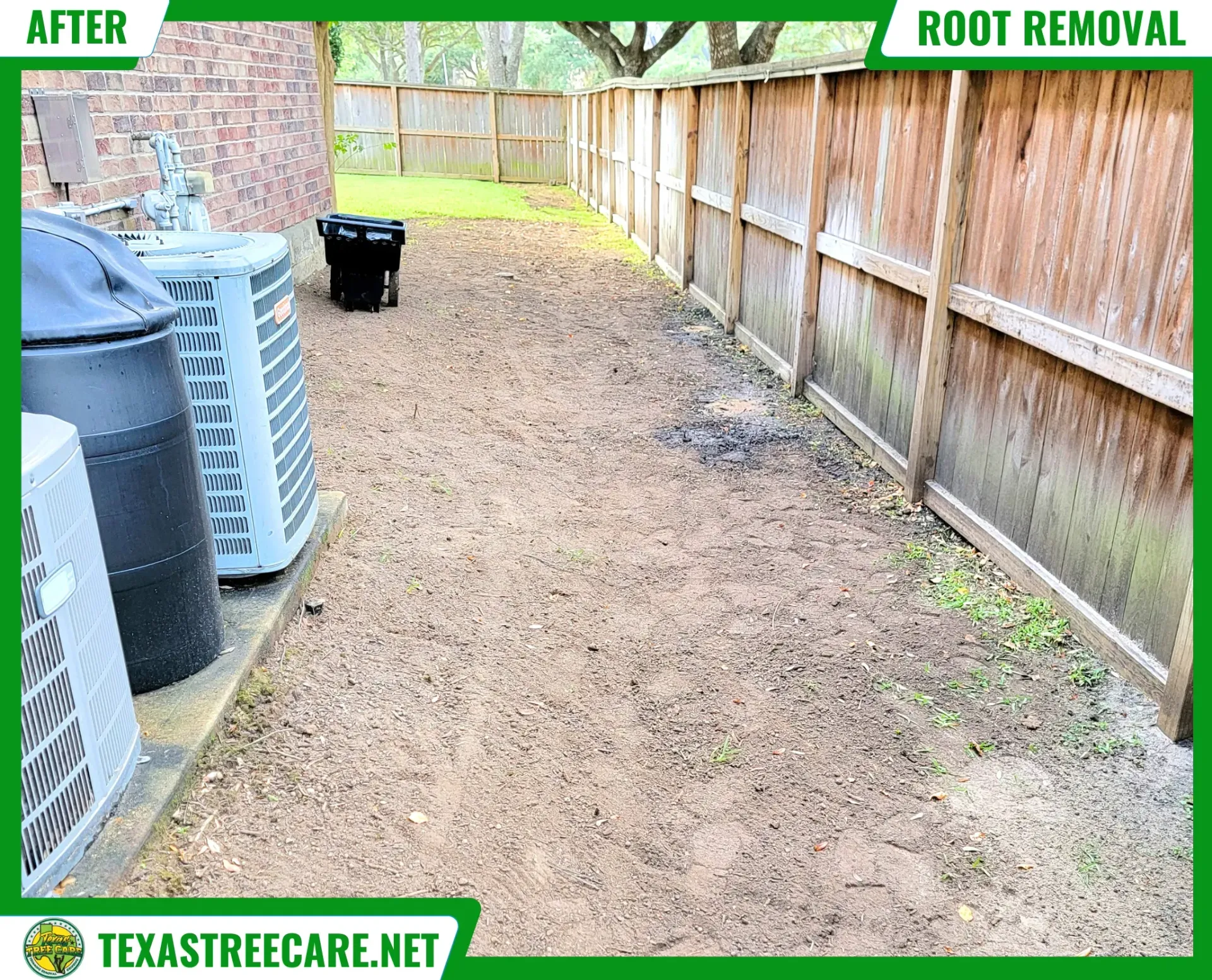 After Tree Root Removal Spring Tree Root Removal - After Results | Texas Tree Care