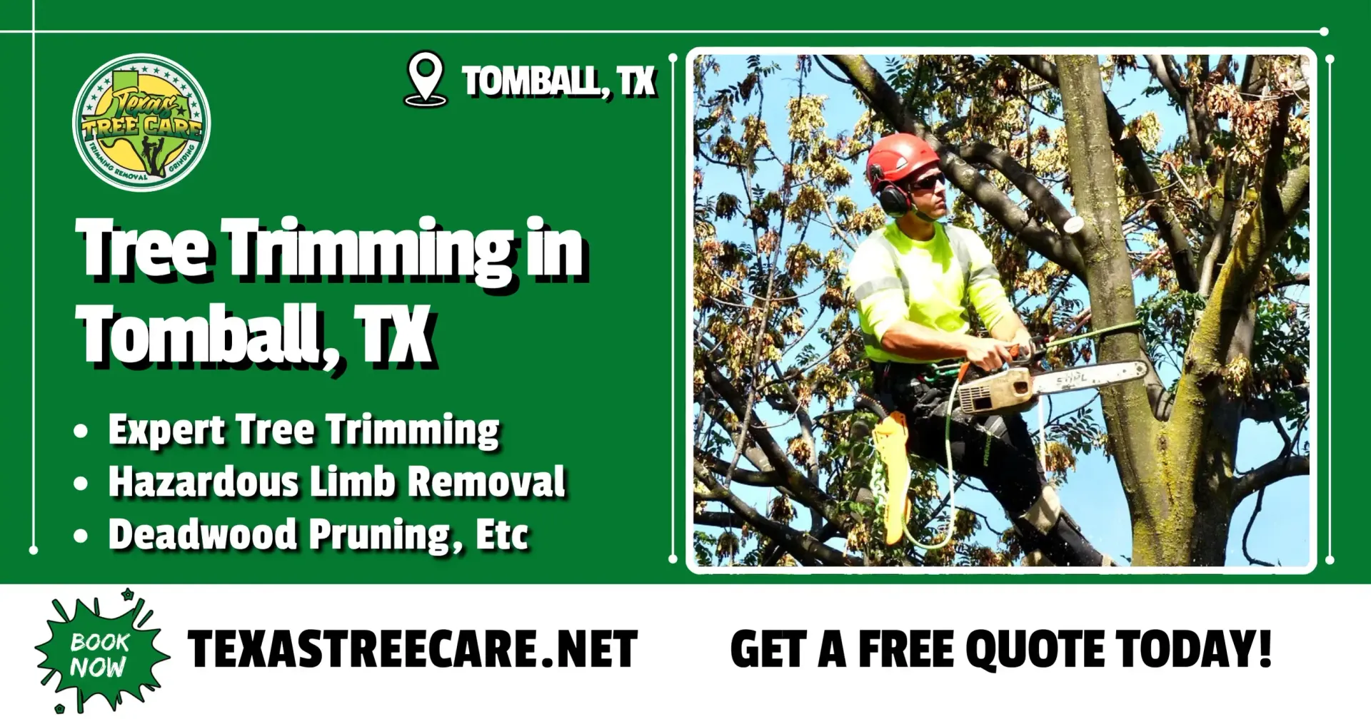 Tree Trimming Tomball TX - Get A Free Quote | Texas Tree Care
