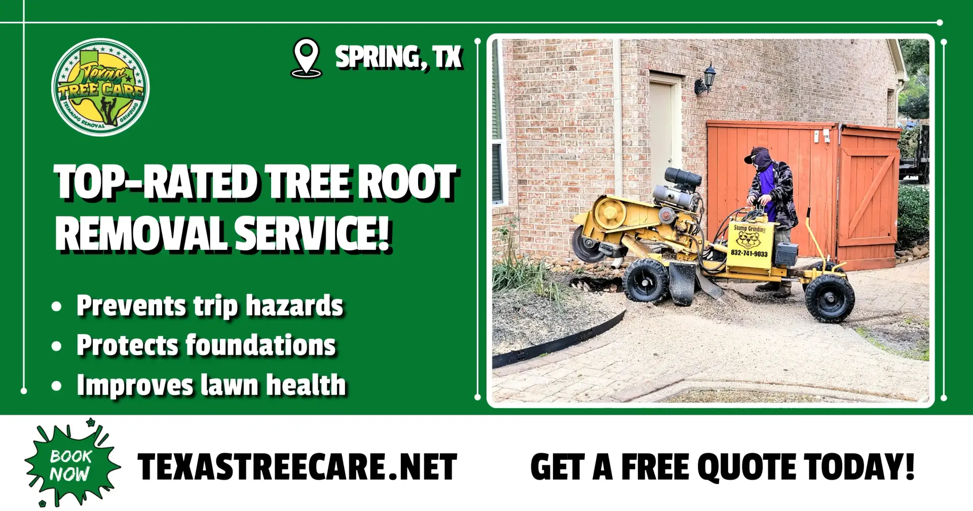Tree Root Removal - Get a Free Quote | Texas Tree Care
