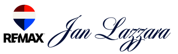 RE/MAX logo next to the name Jan Lazzara in cursive script.