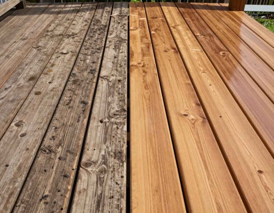 Dirty vs clean wood