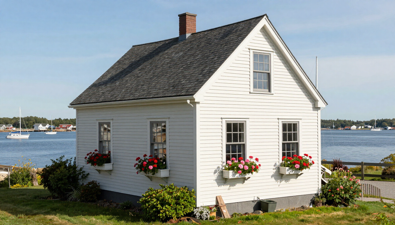 A clean coastal rental property in Belfast, Maine ready for summer guests.