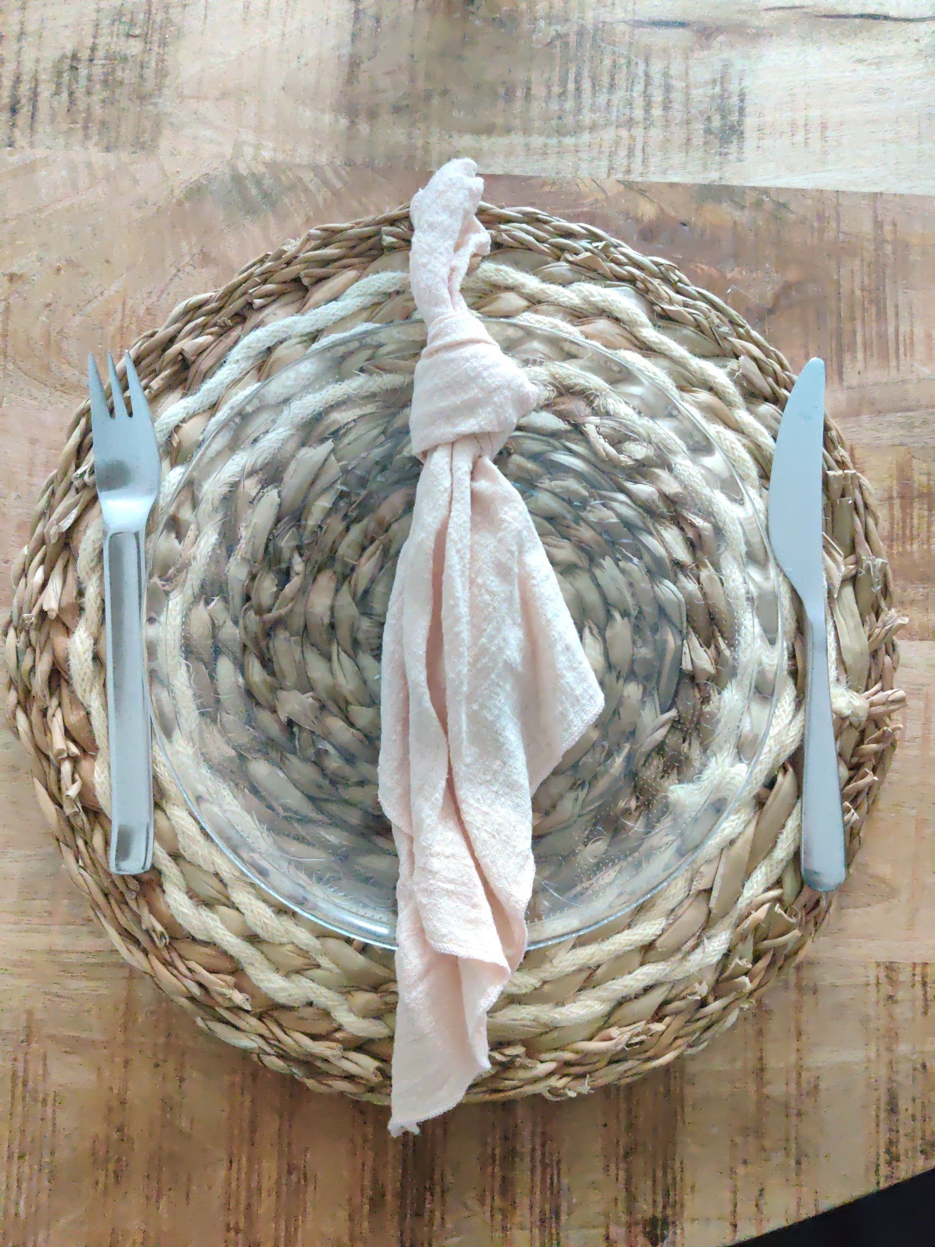 servetten, zalm servetten, trouwdecoratie, bruiloftstyling, tafelaankleding