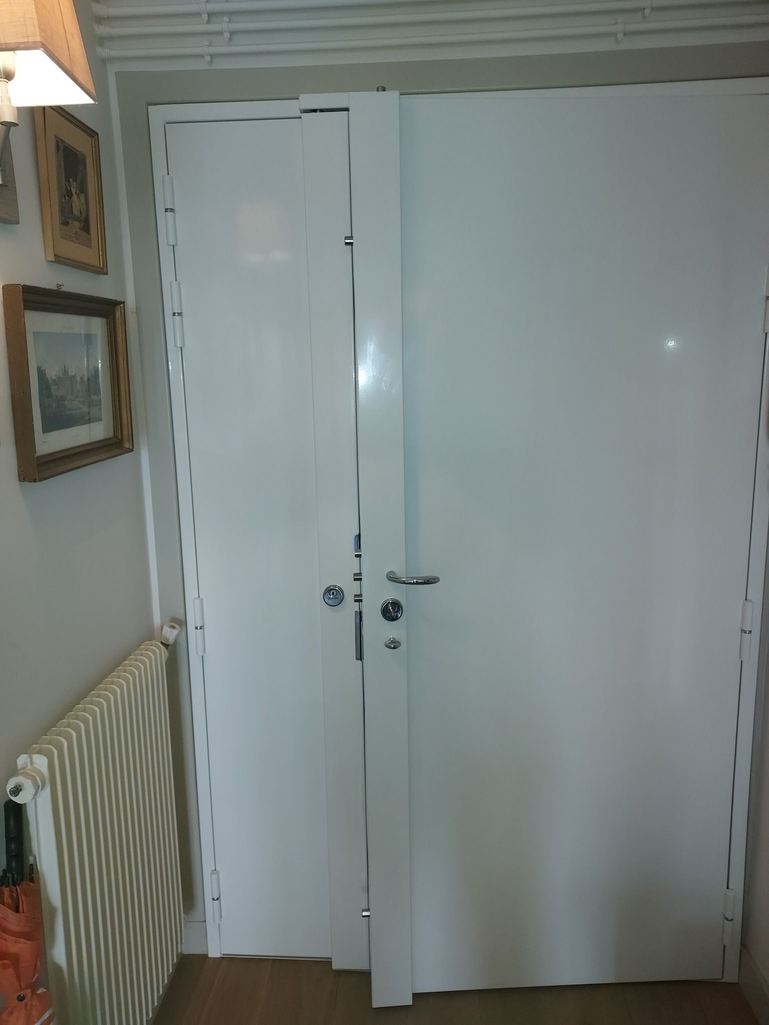 Porte blindée double vantaux installée à Saint-Malo