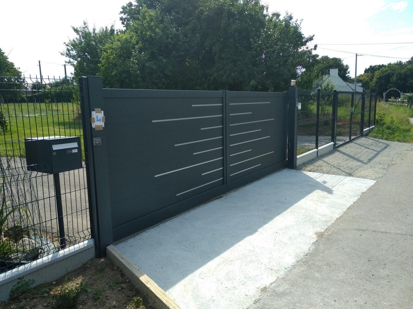 Portail coulissant installé par Aber sécurité