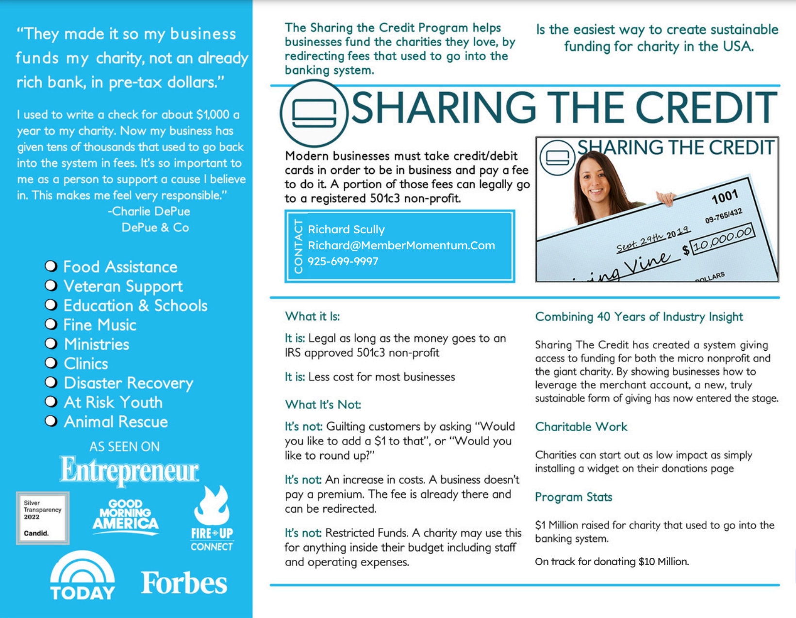 Informational flyer for
