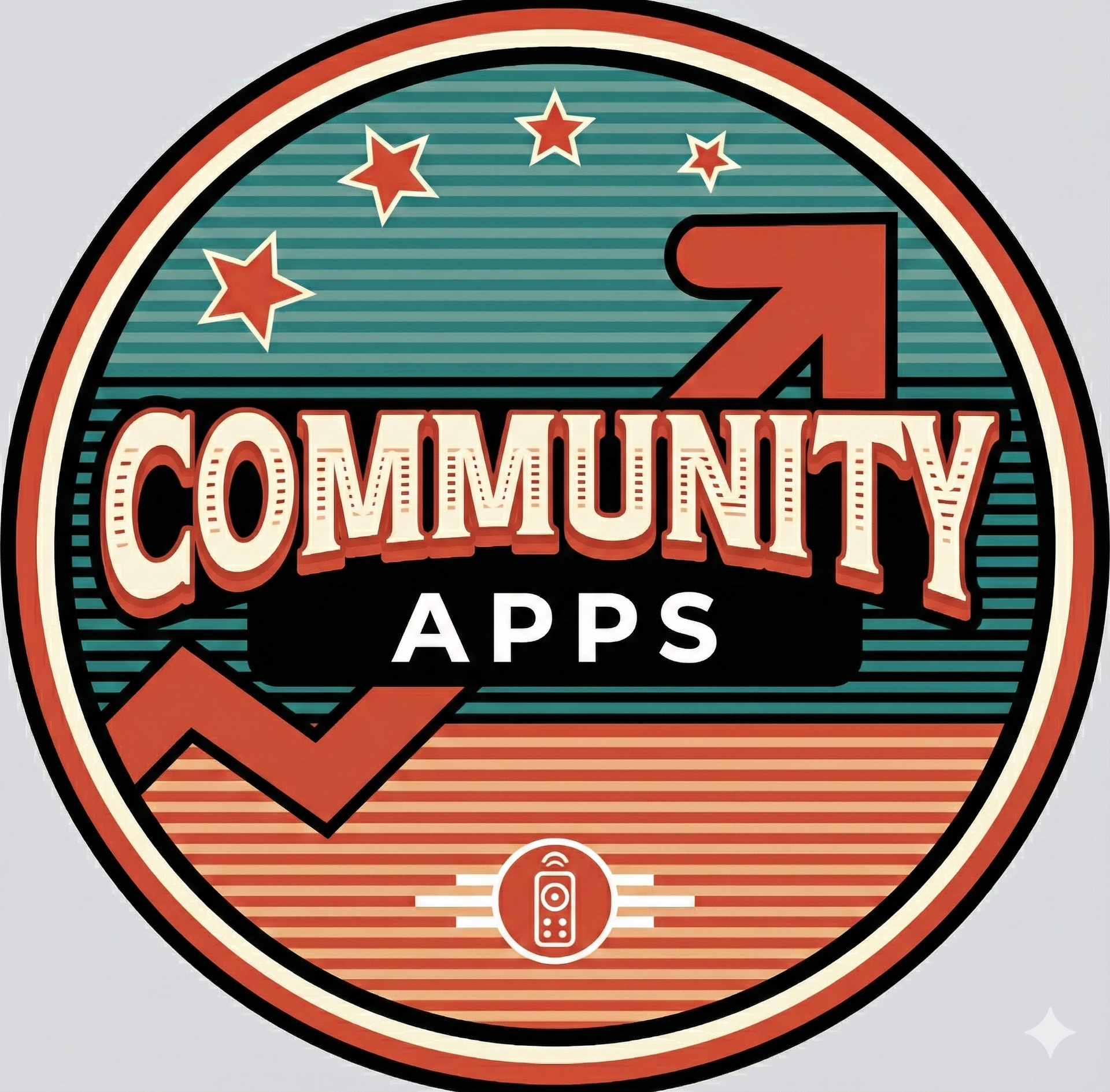 Circular logo: 