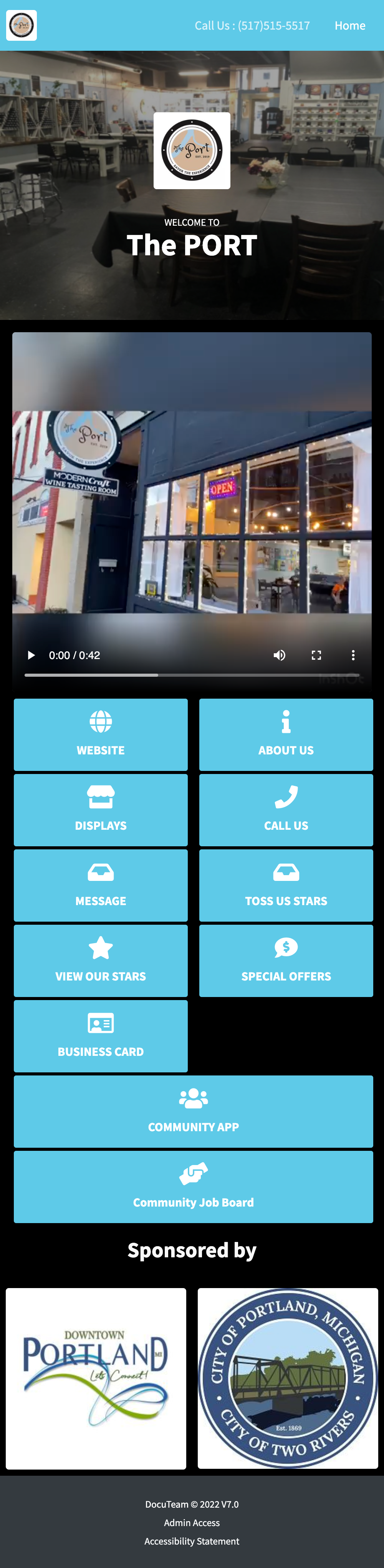 Mobile website for 