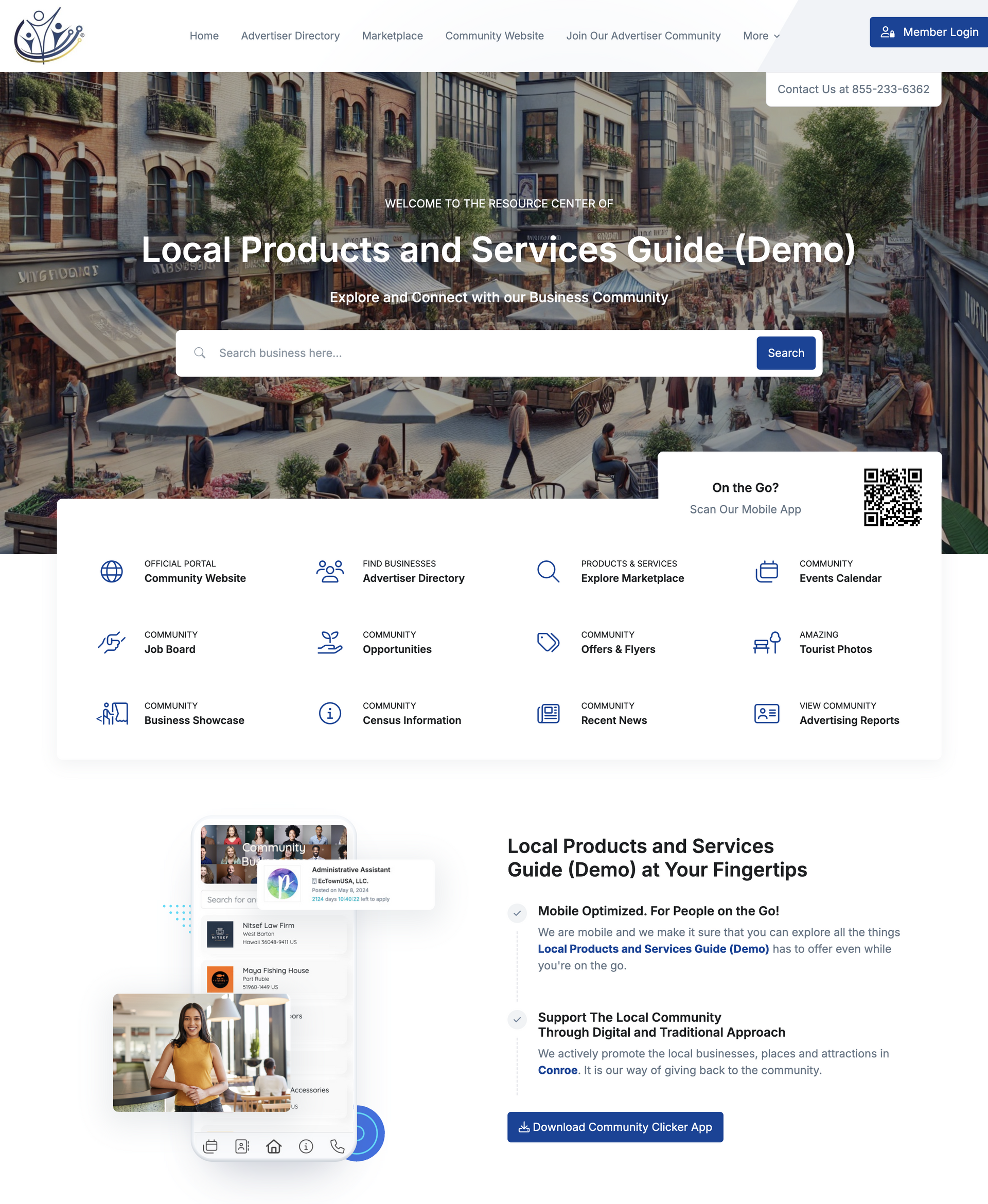 Website homepage: