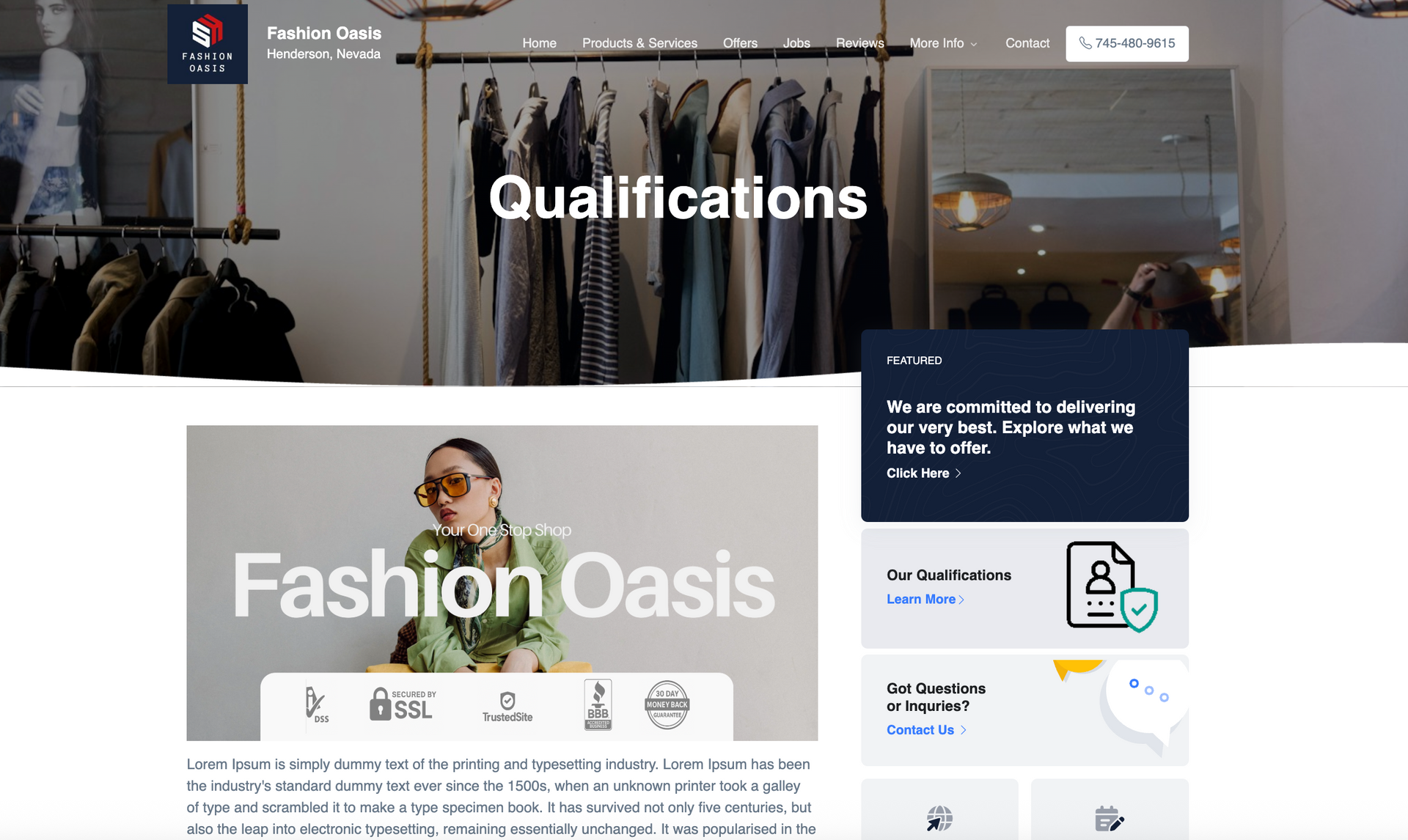 Website promoting 
