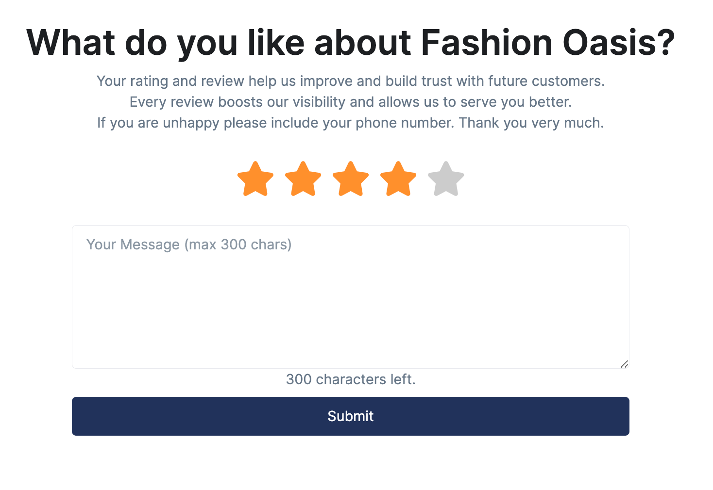 Review form: