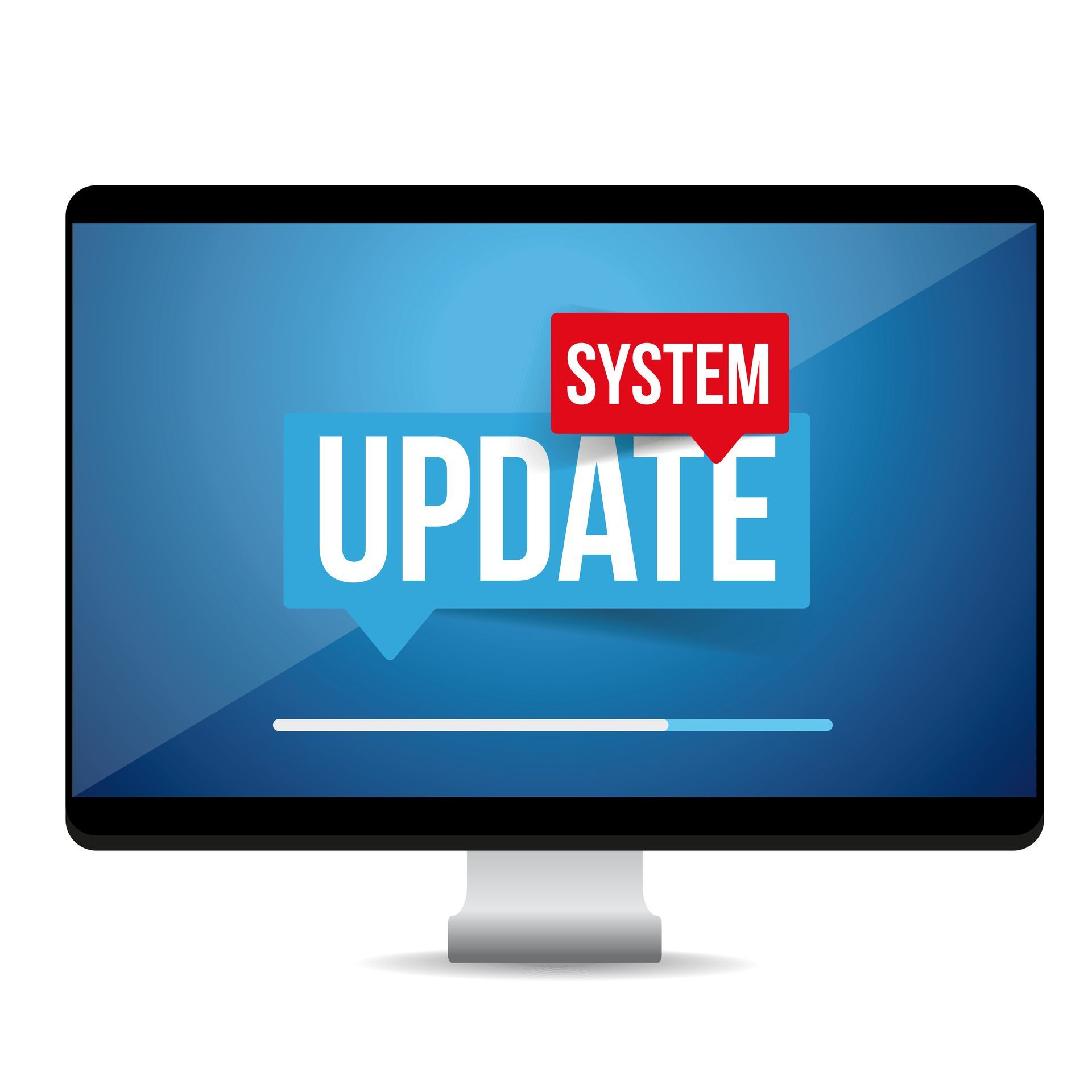 Computer screen with 