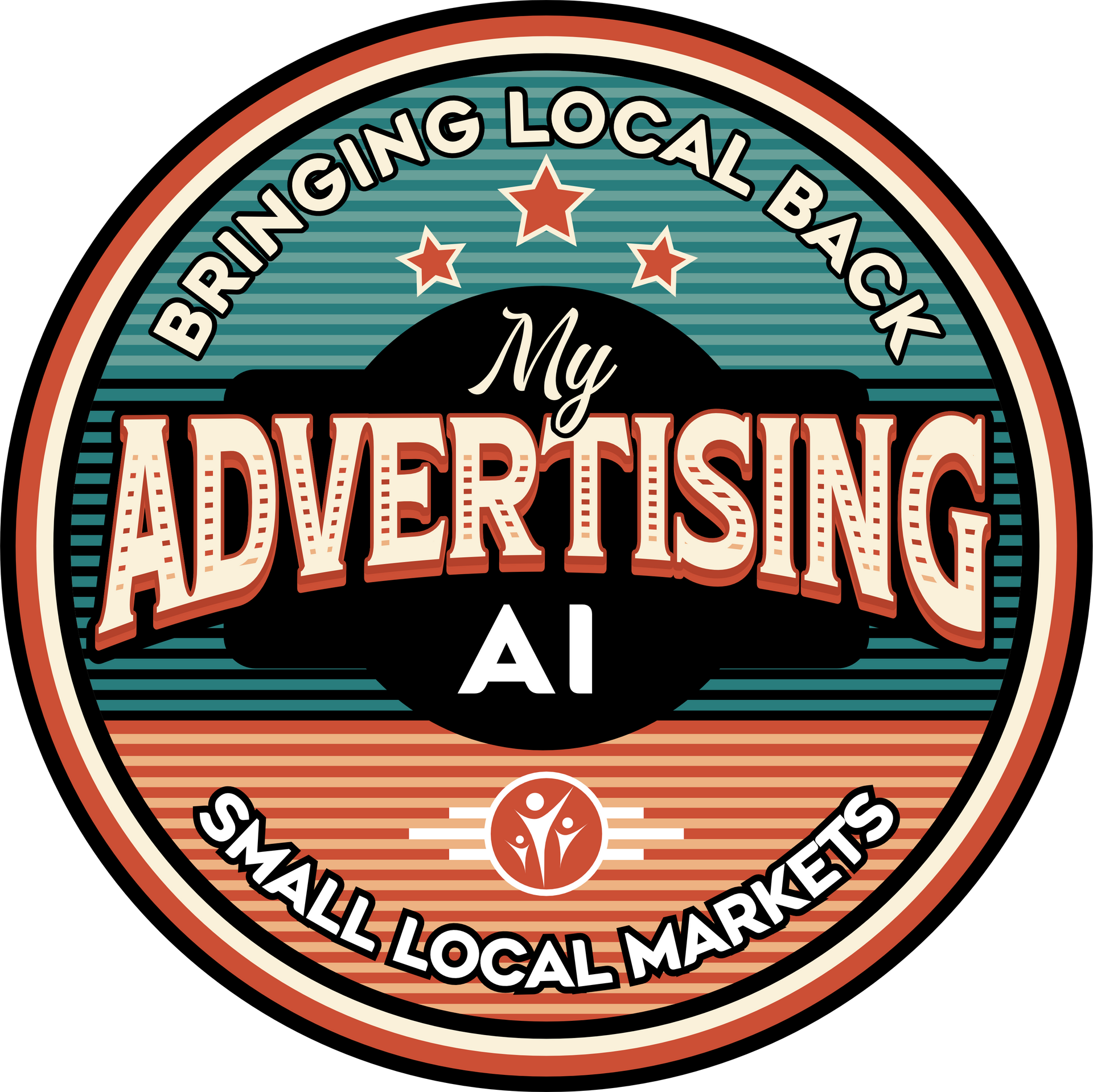 Circular logo with 