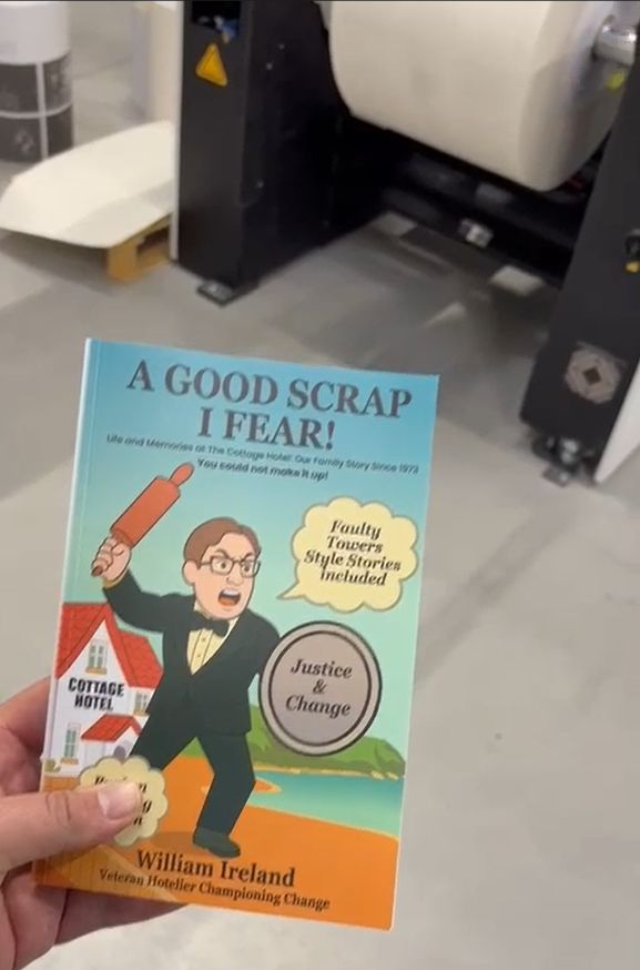 A Good Scrap I Fear showing printing Press