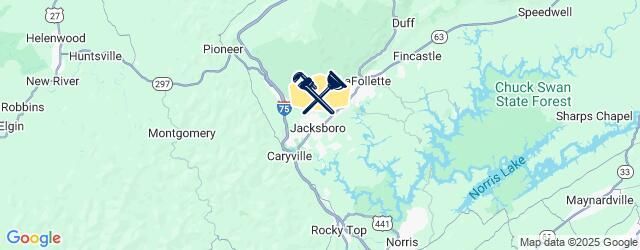 A map showing the location of chuck swan state forest.