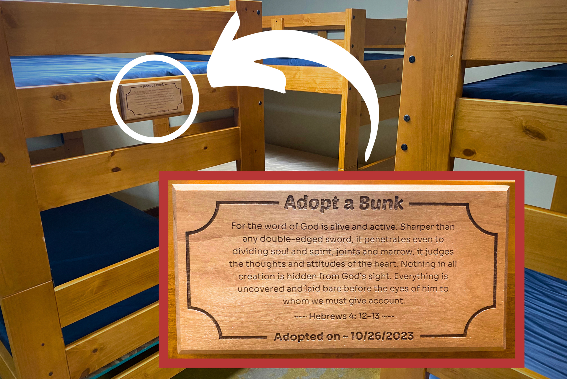 Inspiration Hills Adopt a Bunk Donation Opportunity