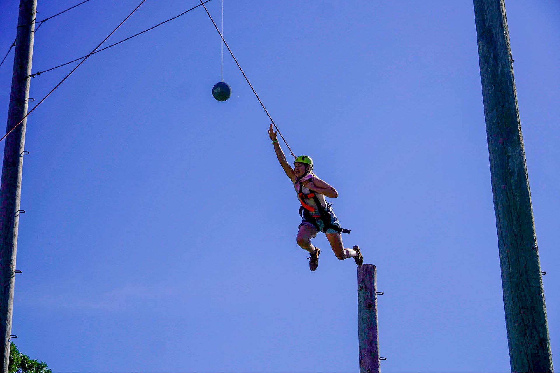 Inspiration Hills Ropes Course Leap of Faith