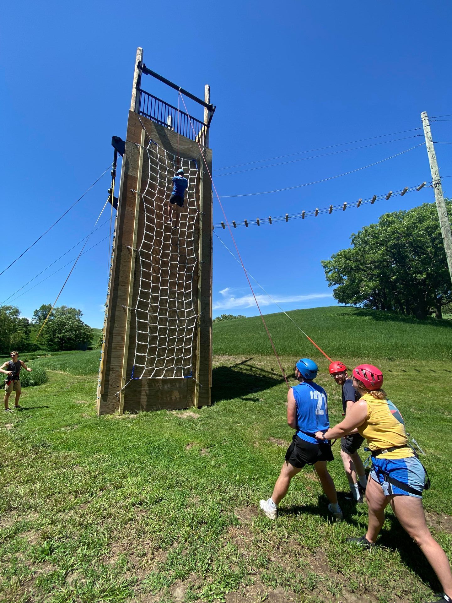 Inspiration Hills Ropes Course Net and Climbing Wall
