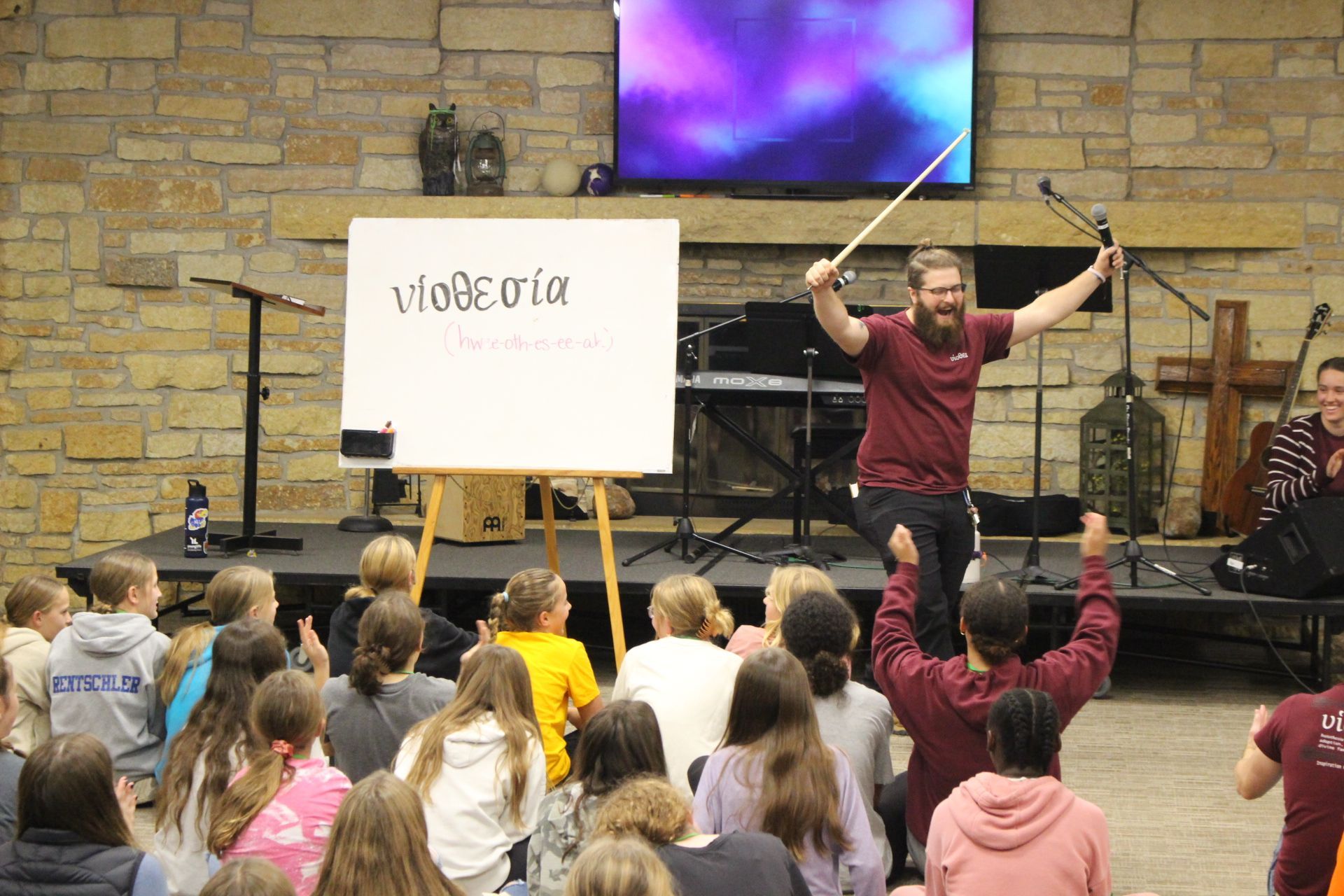 Campers getting excited for the weekend theme