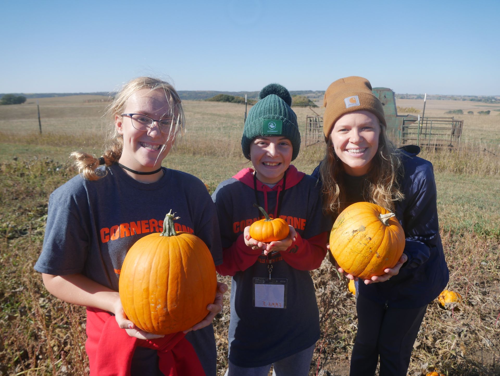 Pumpkin picking is always a treat!