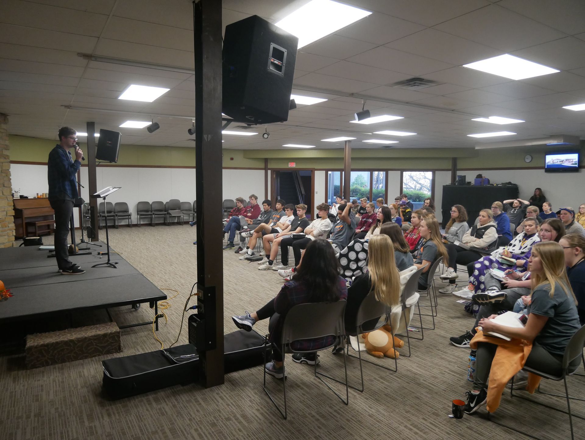 Inspiration Hills Fireside Room being Used