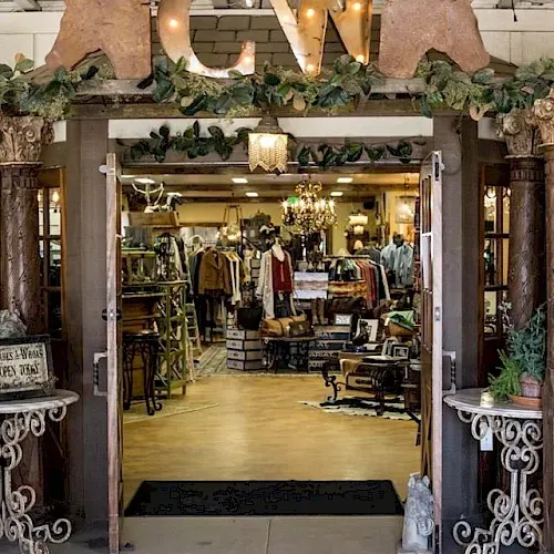 A store with a sign that says ' can ' on it