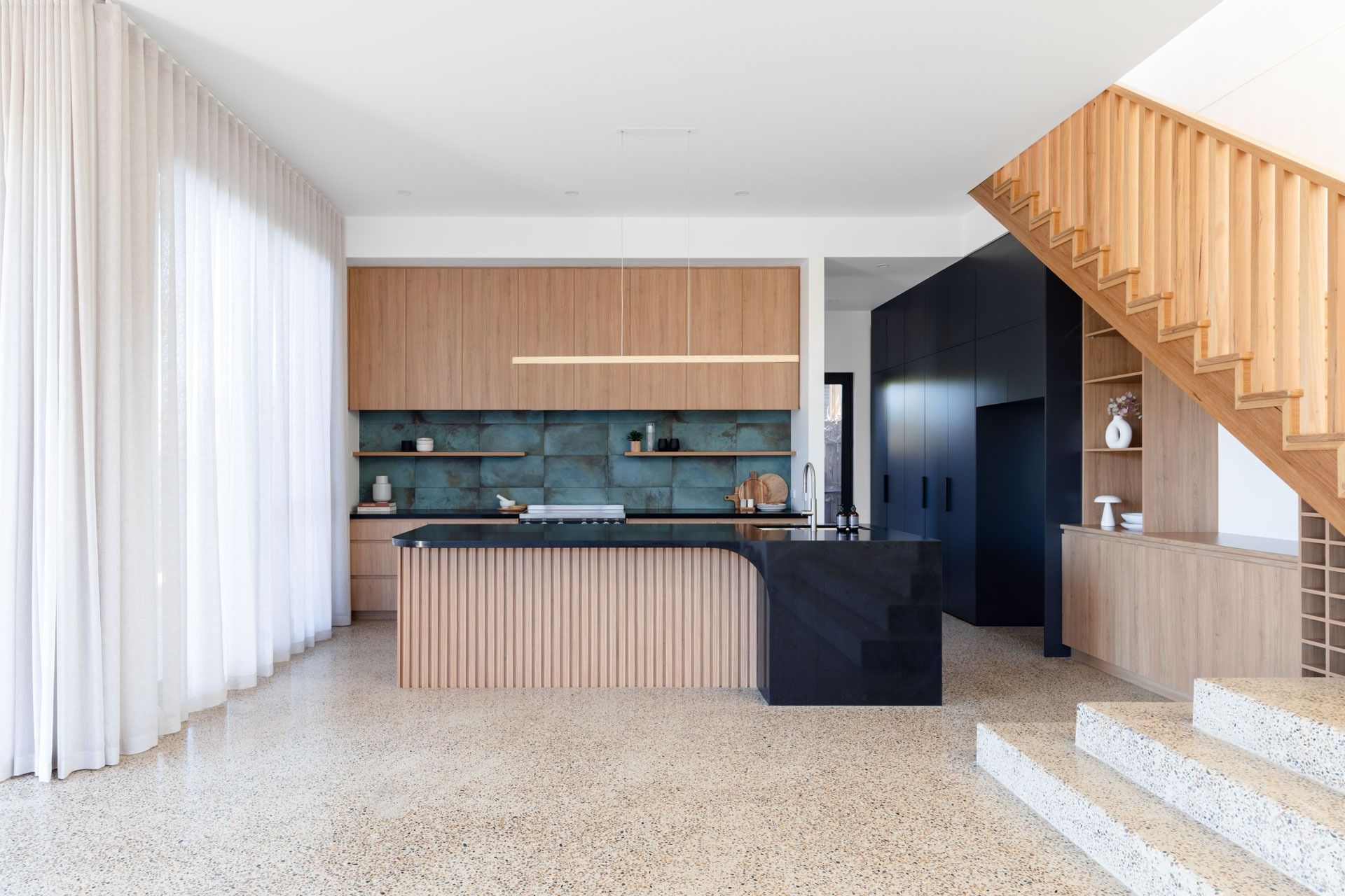 Modern Open-Plan Kitchen and Living Area — Complete Property Projects In Phillip, ACT