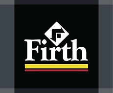 The firth logo is on a black background.
