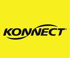 The konnect logo is on a yellow background.
