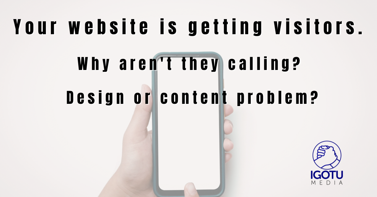 Small business website content strategy iGotU Media Mesa AZ conversion optimization leads
