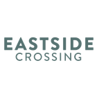 Eastside Crossing logo in muted gray-green text on a white background