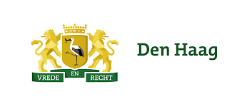 Logo van de gemeente Den Haag, met de woorden 'Vrede en Recht', symbolisch voor de stad