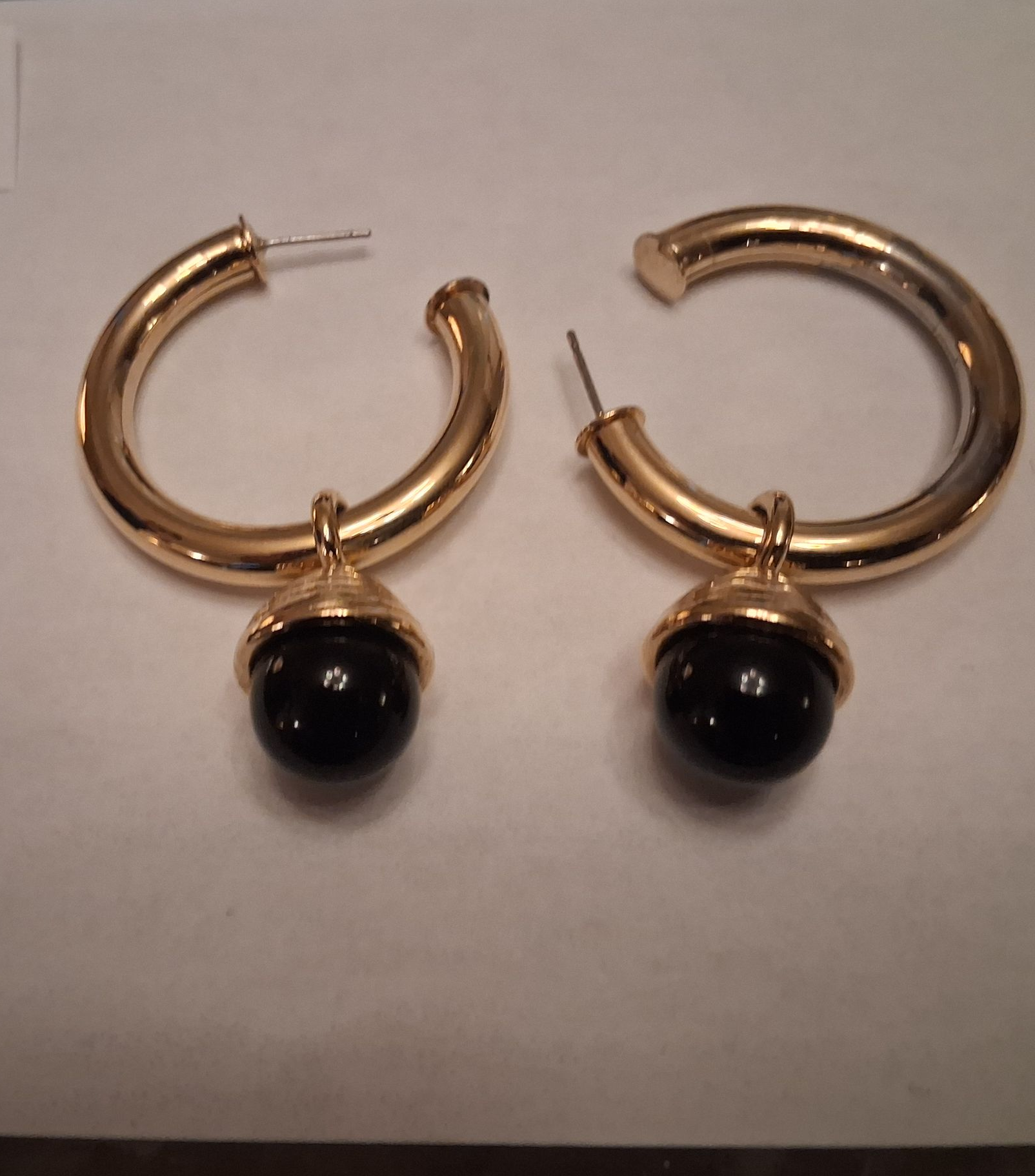 hoop dangle post earrings