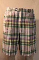 BERLE Plaid Shorts Men's Size 36 Golf Shorts Adult Casual