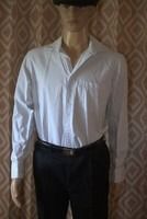 Fioravante White and Blue Mans 16 1/2 - 34/35 Italy 100% cotton
