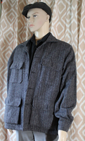 VINTAGE CLASSIC Woolrich Men's Tweed Field Coatb4 pockets USA 65% wool 35% Nylon
