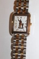 RARE DISNEY COLLECTIBLE WALT AND MICKEY HOLDING HANDS DIAMOND WATCH
