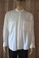 Domani Collection Textured Men's Shirt 65% poly 35% Rayon Korea Long Sleeve