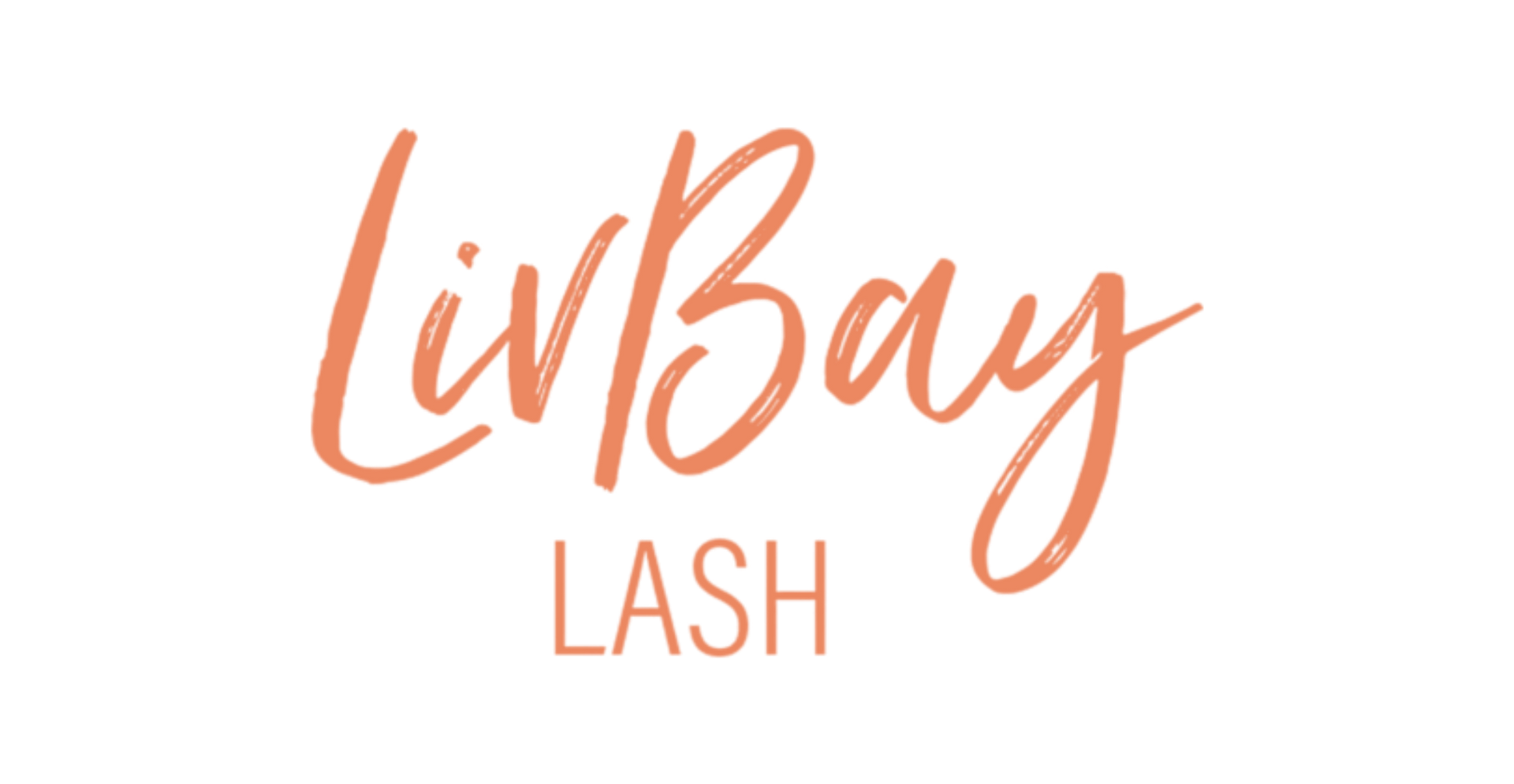 Logo for LivBay Lash featuring the word