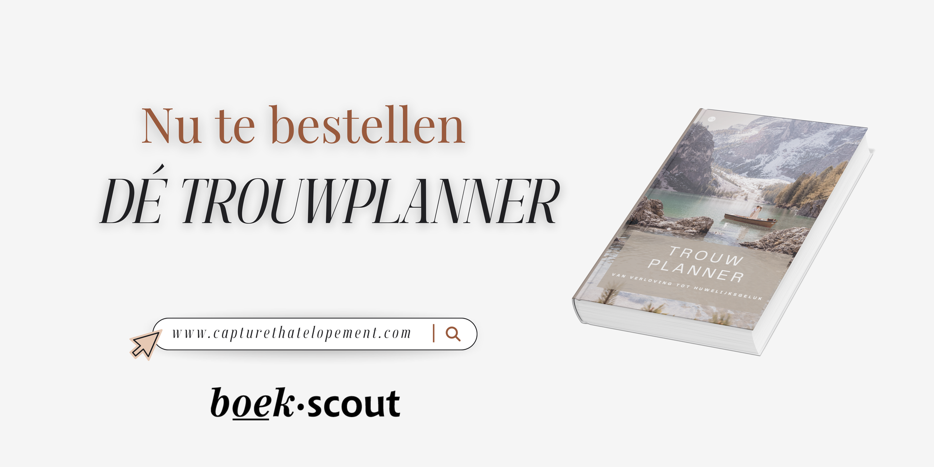 Franse reclame voor een app om boeken te vinden, met een smartphone waarop boekenlijsten en een boekicoon worden weergegeven.