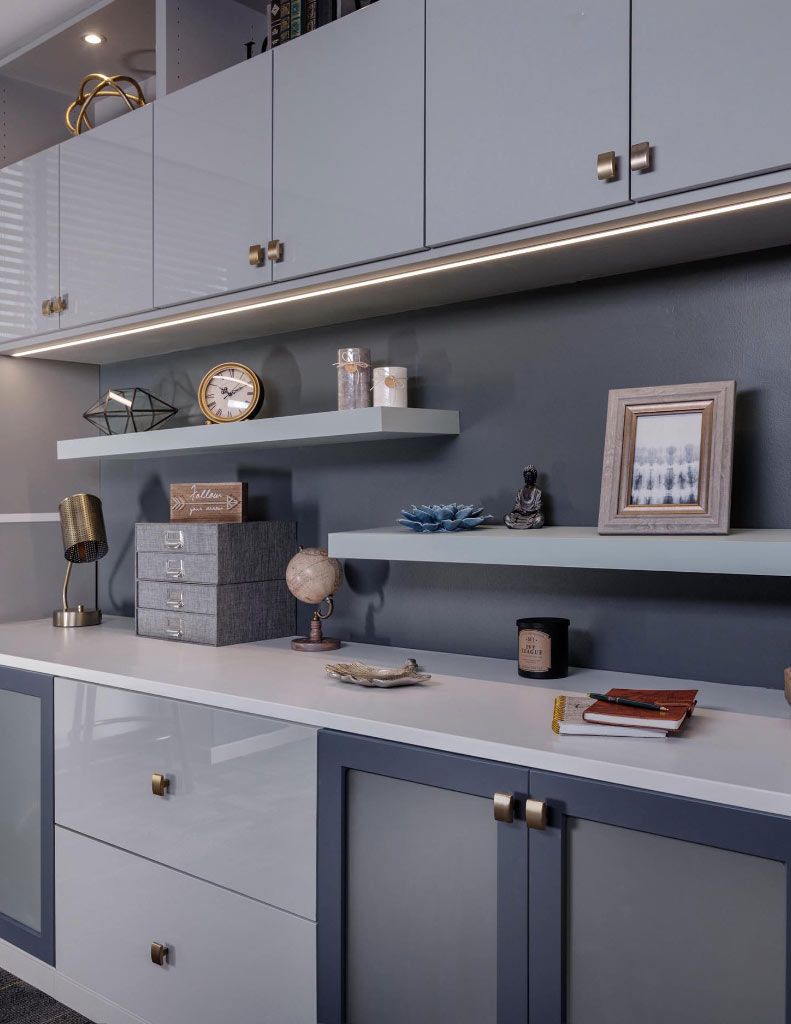 Custom Home Office Book Shelves