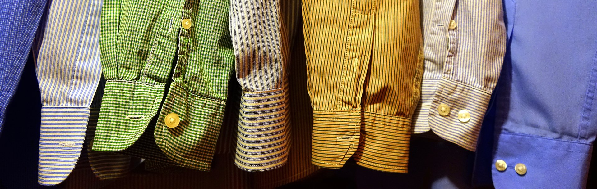 Shirts Hanging in Closet