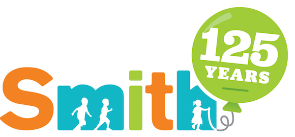 Smit logo in orange and teal with a green circle reading “125 years”