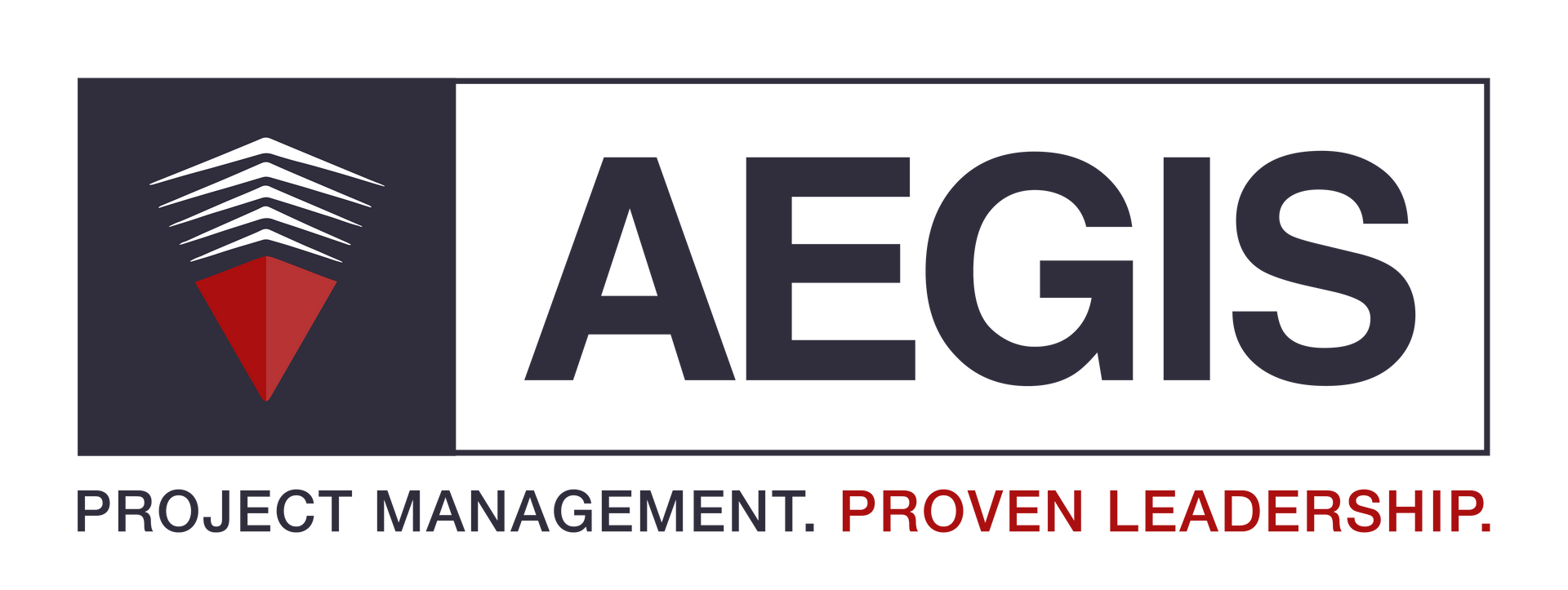 AEGIS logo with shield icon and tagline “PROJECT MANAGEMENT. PROVEN LEADERSHIP.”