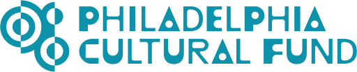 Philadelphia Cultural Fund logo in teal with circular icon and bold text