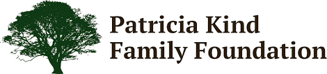 Patricia Kind Family Foundation logo with green tree icon and black text