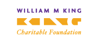 William M. King Charitable Foundation logo with purple text and gold graphic