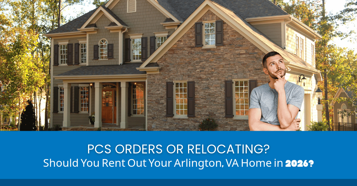 Traditional Arlington Virginia home for rent during military PCS relocation.