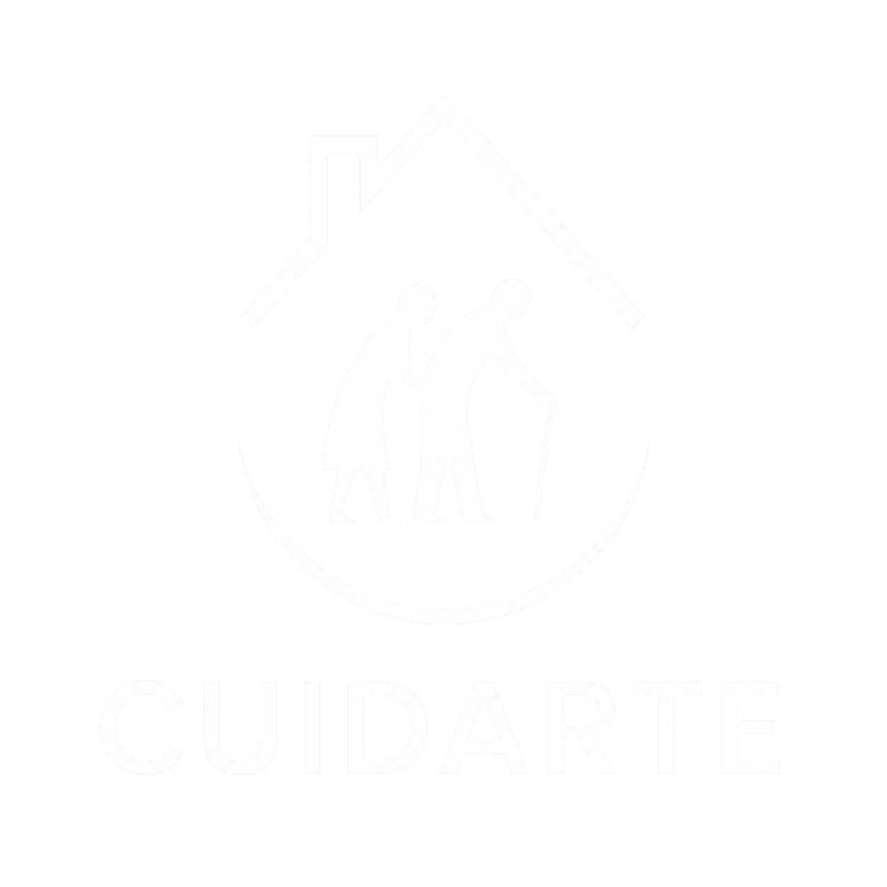 Contorno tenue de una hoja de arce centrado sobre un fondo blanco, con texto muy tenue debajo.